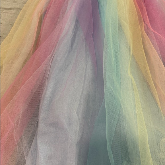 Colorful Ruffled Tulle Dress - Picture 2 of 3
